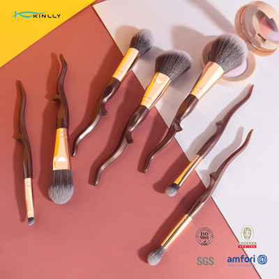 Set di pennelli su misura di Kit Vegan Eyeshadow Foundation Cosmetics della spazzola di trucco dell'OEM 7pcs